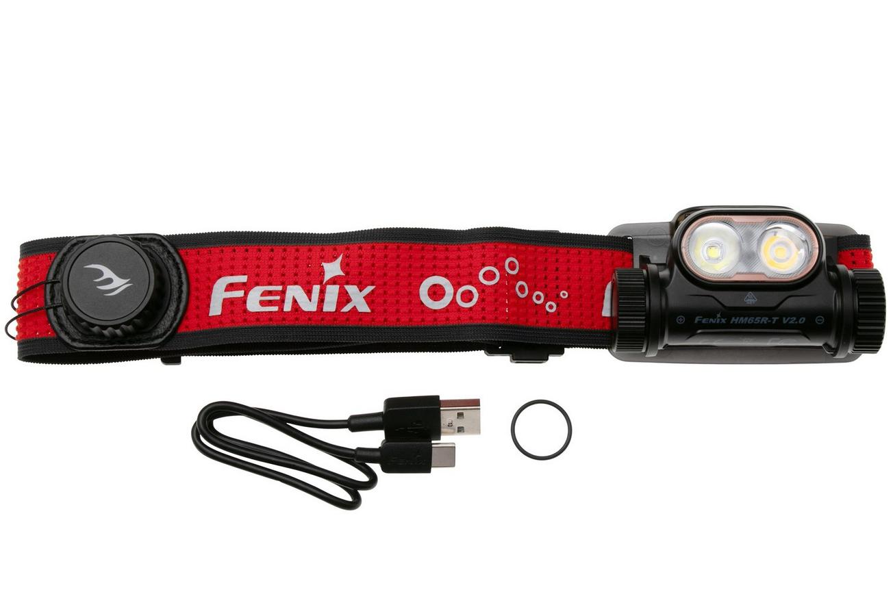 Fenix HM65R-T V2.0 Black, oplaadbare hoofdlamp, 1600 lumen