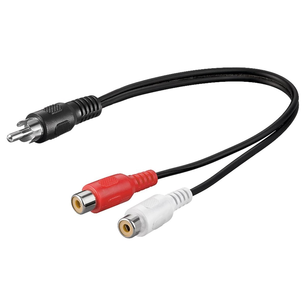 Goobay Y-kabeladapter, lyd, RCA-kontakt til stereo-RCA-kontakt