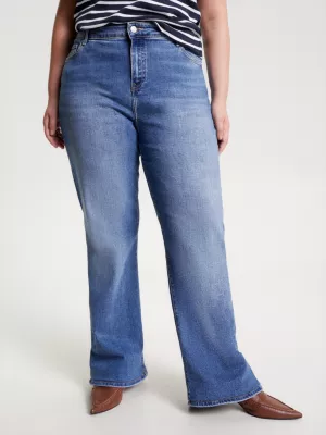 Calça jeans Curve de cintura alta e pernas largas