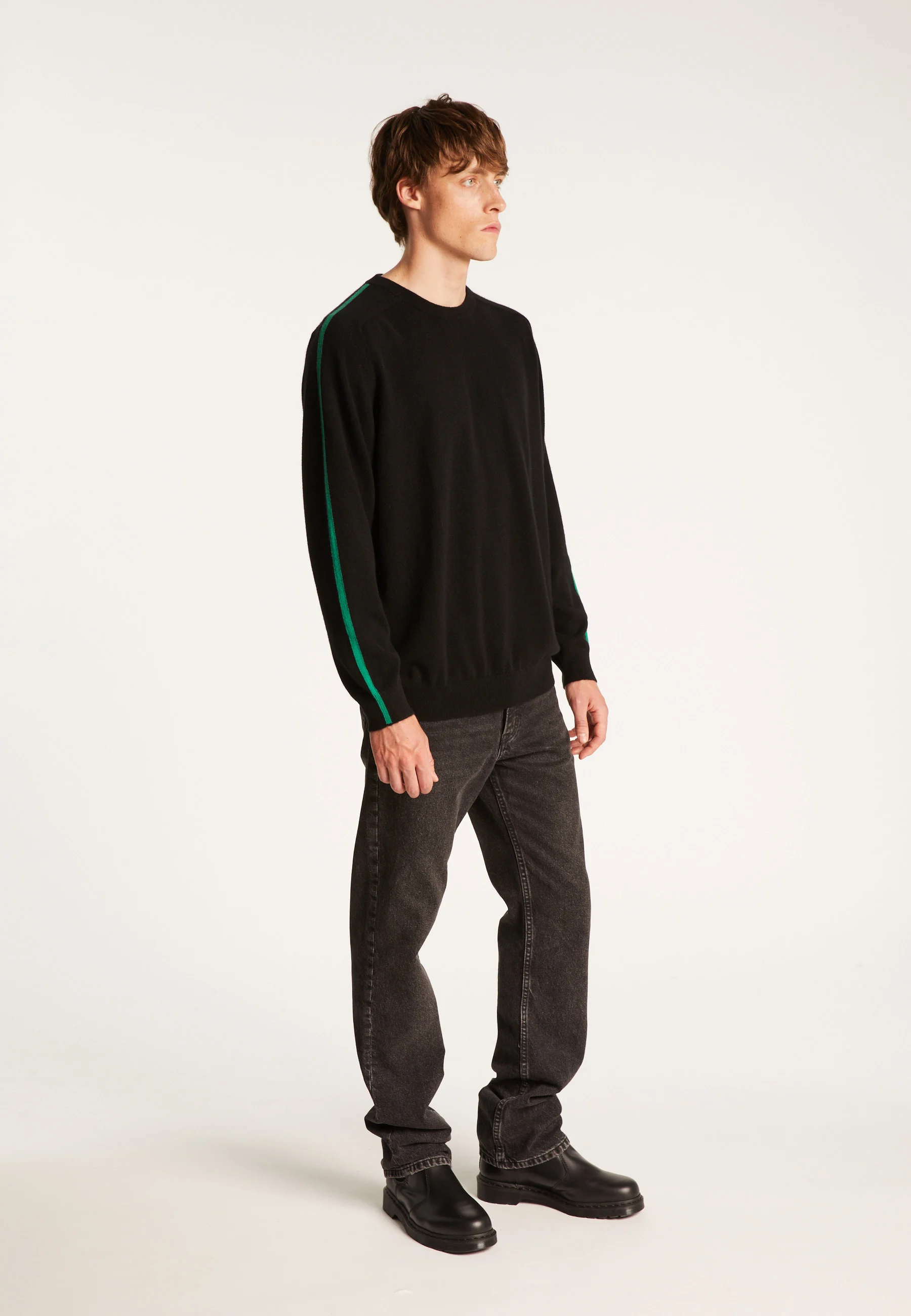 TAULEDAH24 - Pull col rond en cachemire | Noir