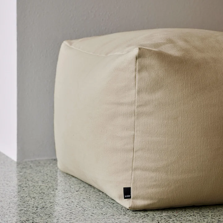 HAY - Snug Pouf, H 40 cm, gelb