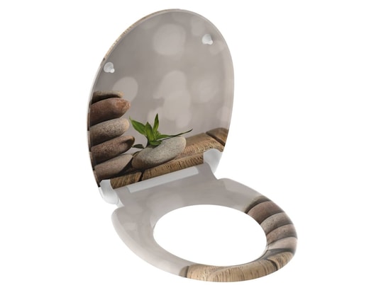 SCHUTTE - Schütte siège de toilette avec fermeture en douceur stone py...