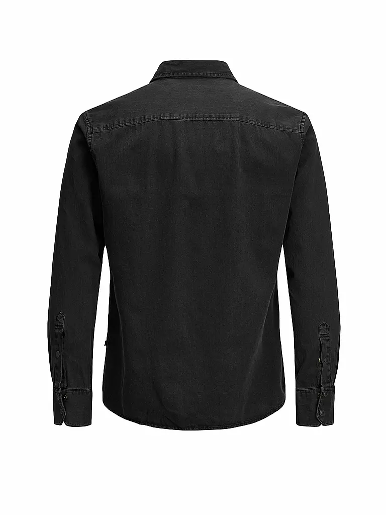 JACK & JONES Jeanshemd Slim Fit Jjesheridan schwarz
