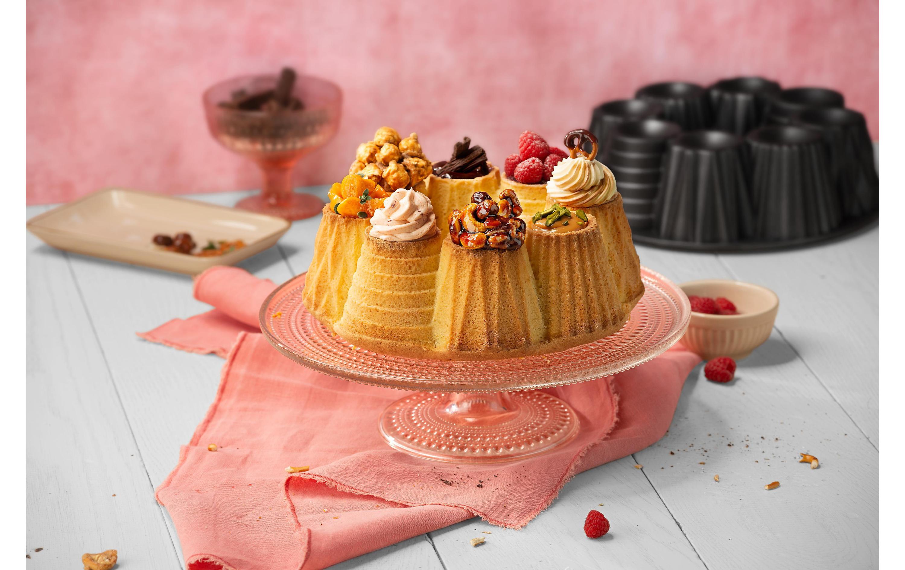 Motiv-Backform Tarte- und Törtchen 26 cm, SchwarzBundform