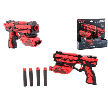 Johntoy Tack Pro Shooter 1 mit 6 darts, 18 cm