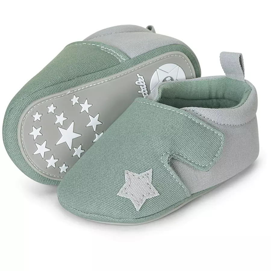 Sterntaler Baby-Krabbelschuh grün