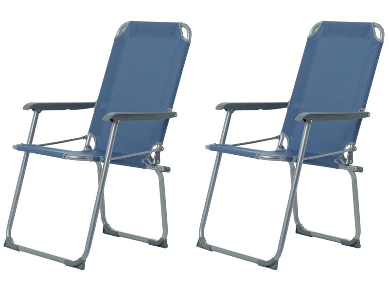 KOOR Campingstuhl Comodo Blu, 2 Stück Kompakte und leichte Outdoor-Stühle