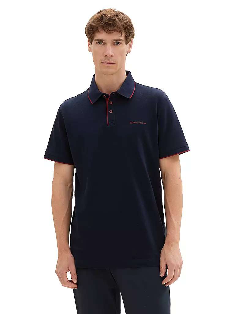 TOM TAILOR Poloshirt Regular Fit dunkelblau