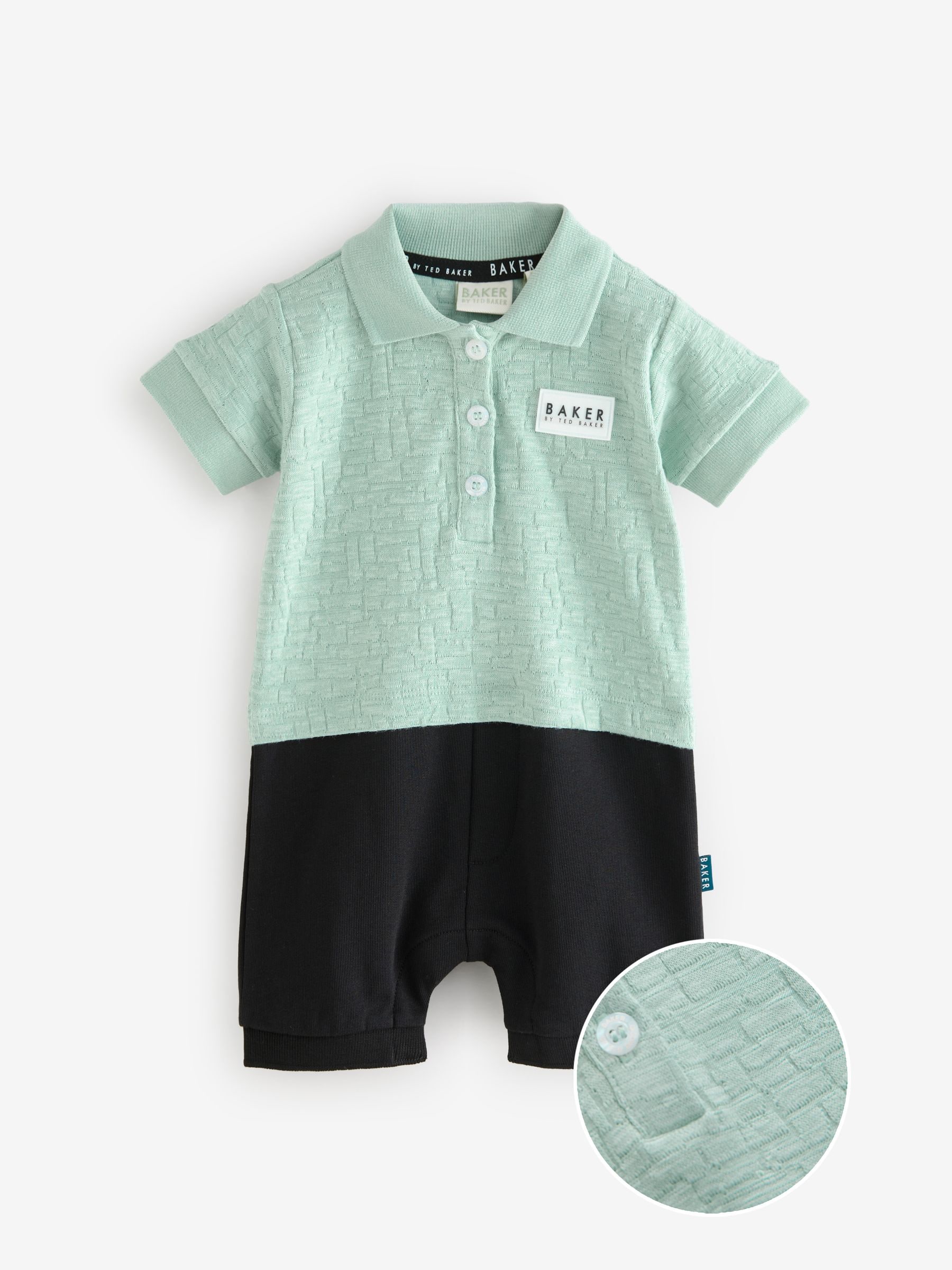 Groen - Baker by Ted Baker 100% Cotton Polo Romper