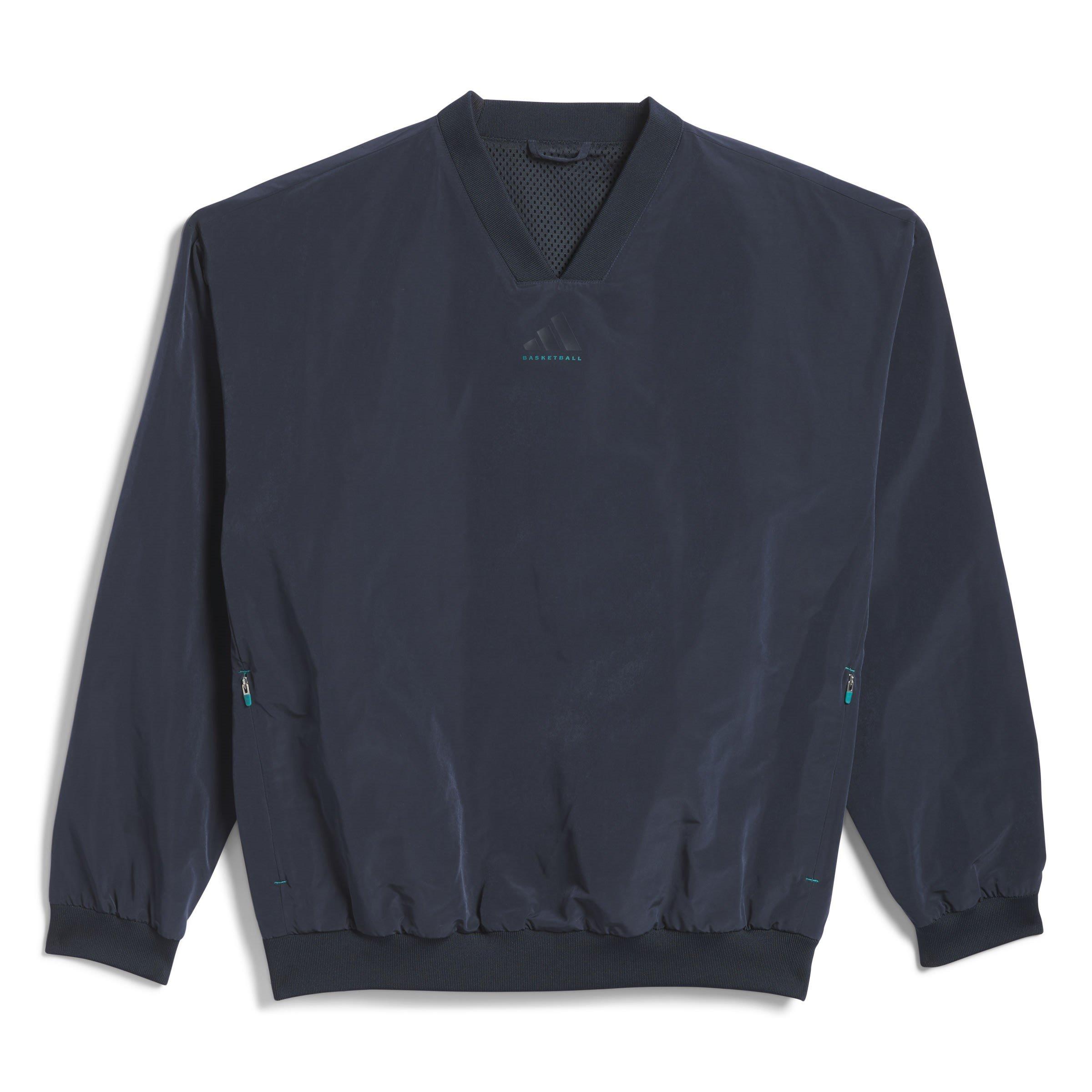 adidas Basketball Woven Crewneck Sweatshirt Mens