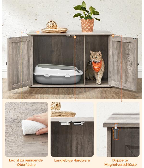 Feandrea Katzenklo-Schrank mit Türen, ca.