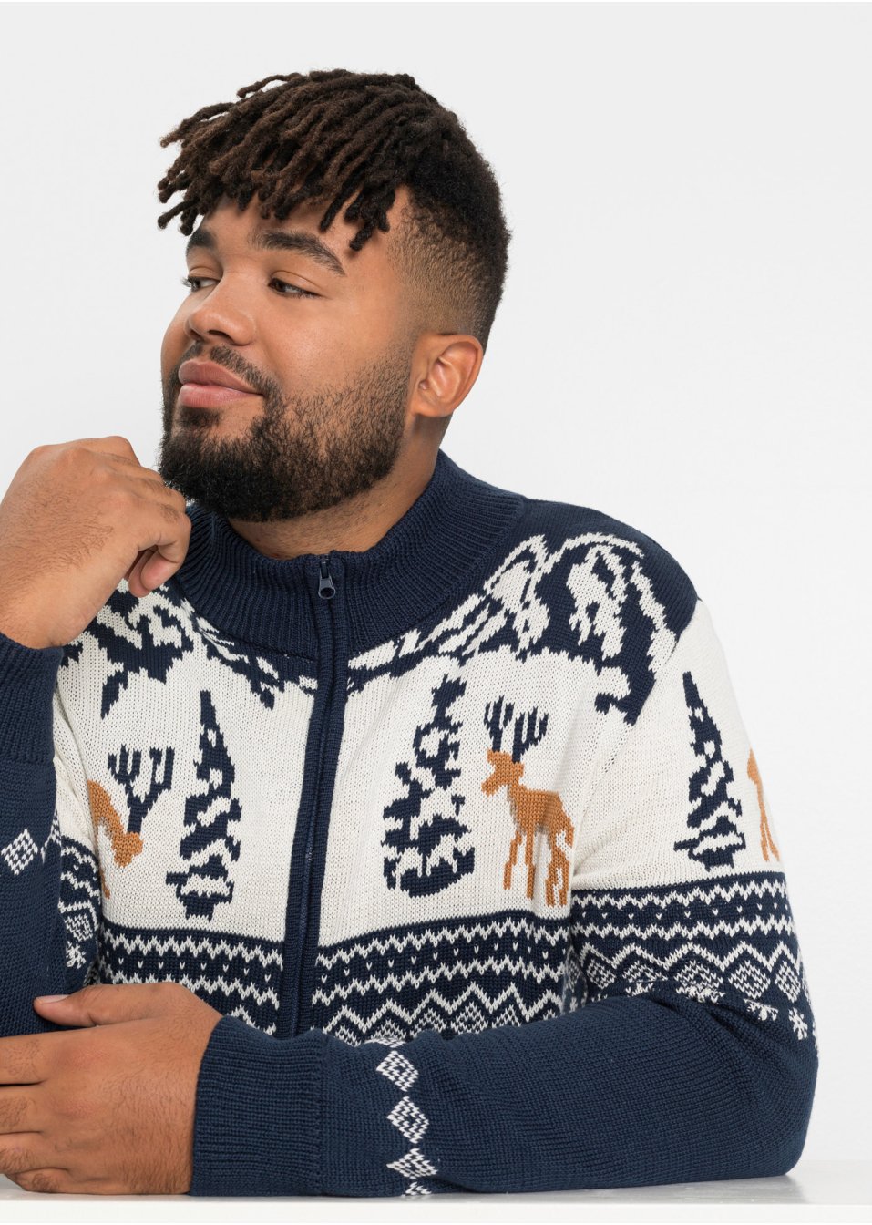 Gilet en maille norvégien