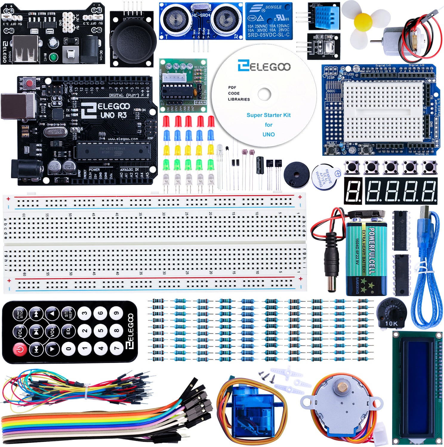 Elegoo  UNO R3 Super Starter Kit    Spielerisches Eintauchen in die Welt des Arduino IDE