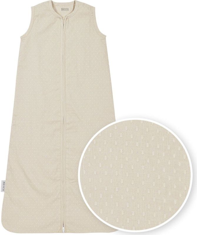 Meyco Baby Plume baby zomerslaapzak - soft sand - 70cm - 0.5 TOG