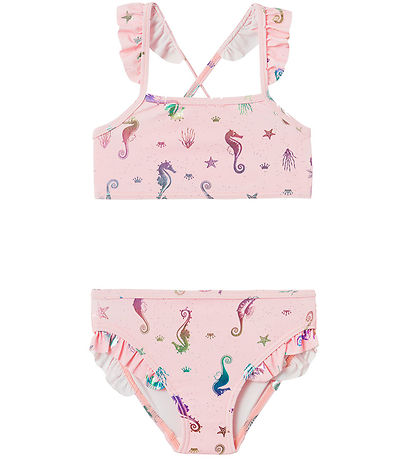Name It Bikini - NmfZamar - Parfait Pink m. Seepferdchen
