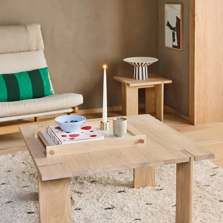 OYOY - Square Couchtisch large, 80 x 80 cm, Eiche natur