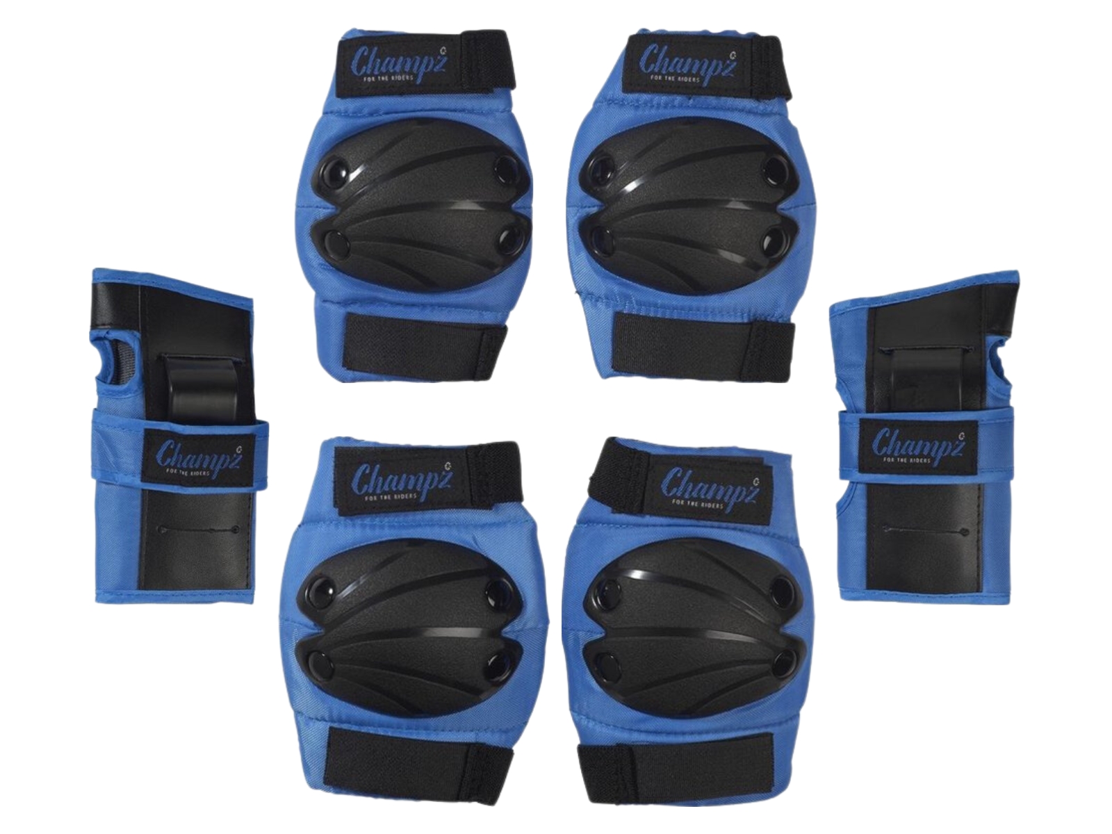 Champz Skate Bescherming Set voor Kinderen Blauw