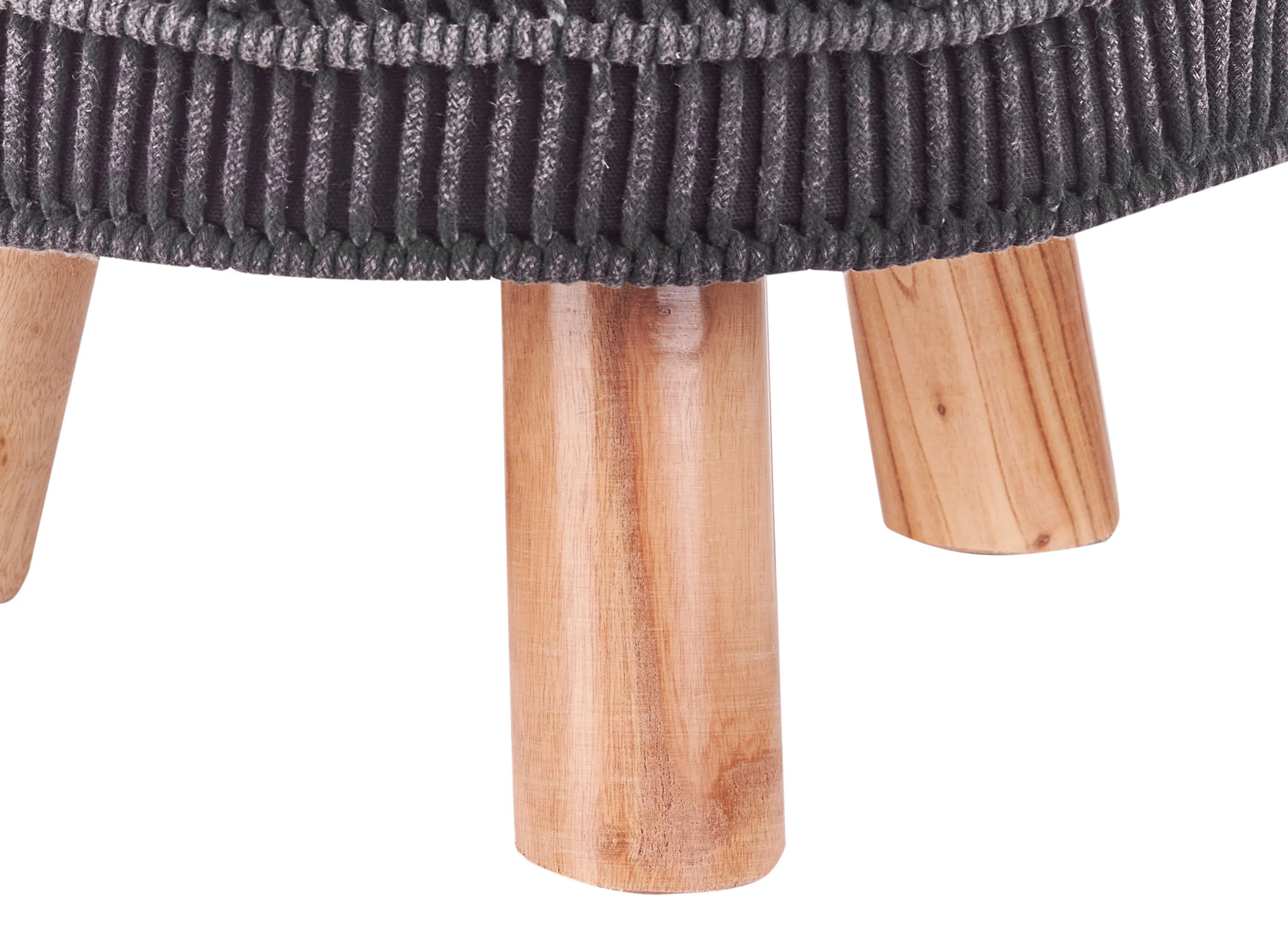 Hocker MUNDRA Katoen Grijs