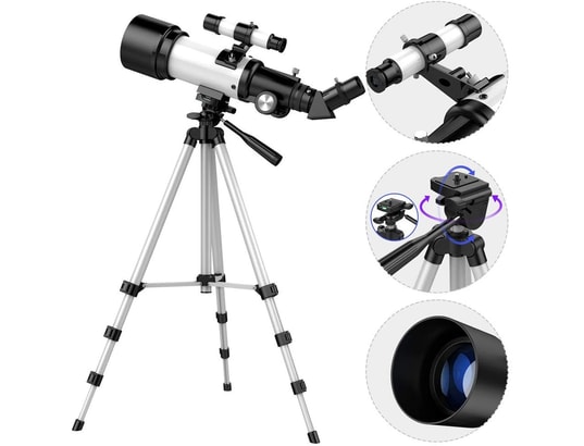 YONIS - Télescope lunette astronomique 400 x 70 avec trépied & suppo...