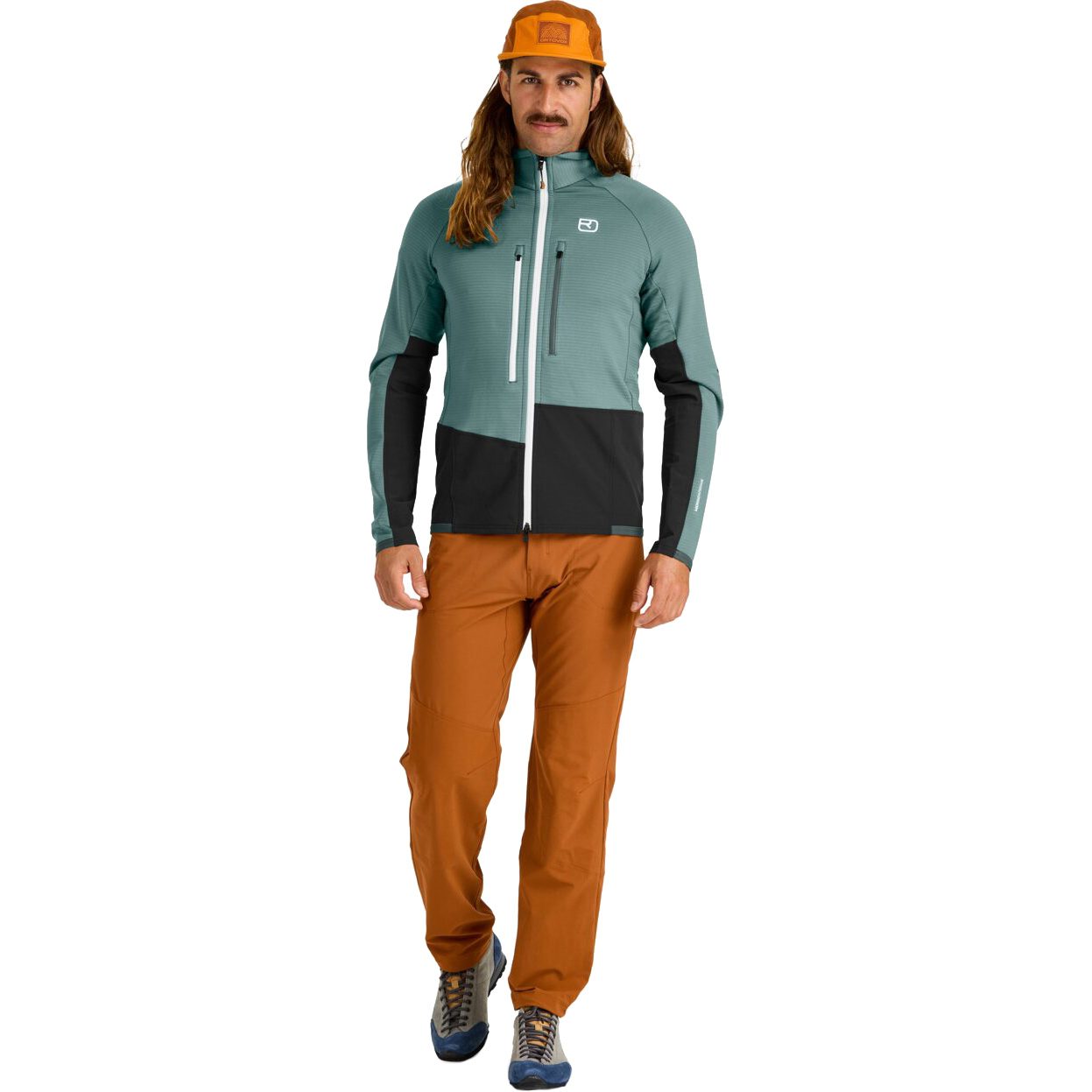 ORTOVOX Fleece Rib Jacke Herren arctic grey