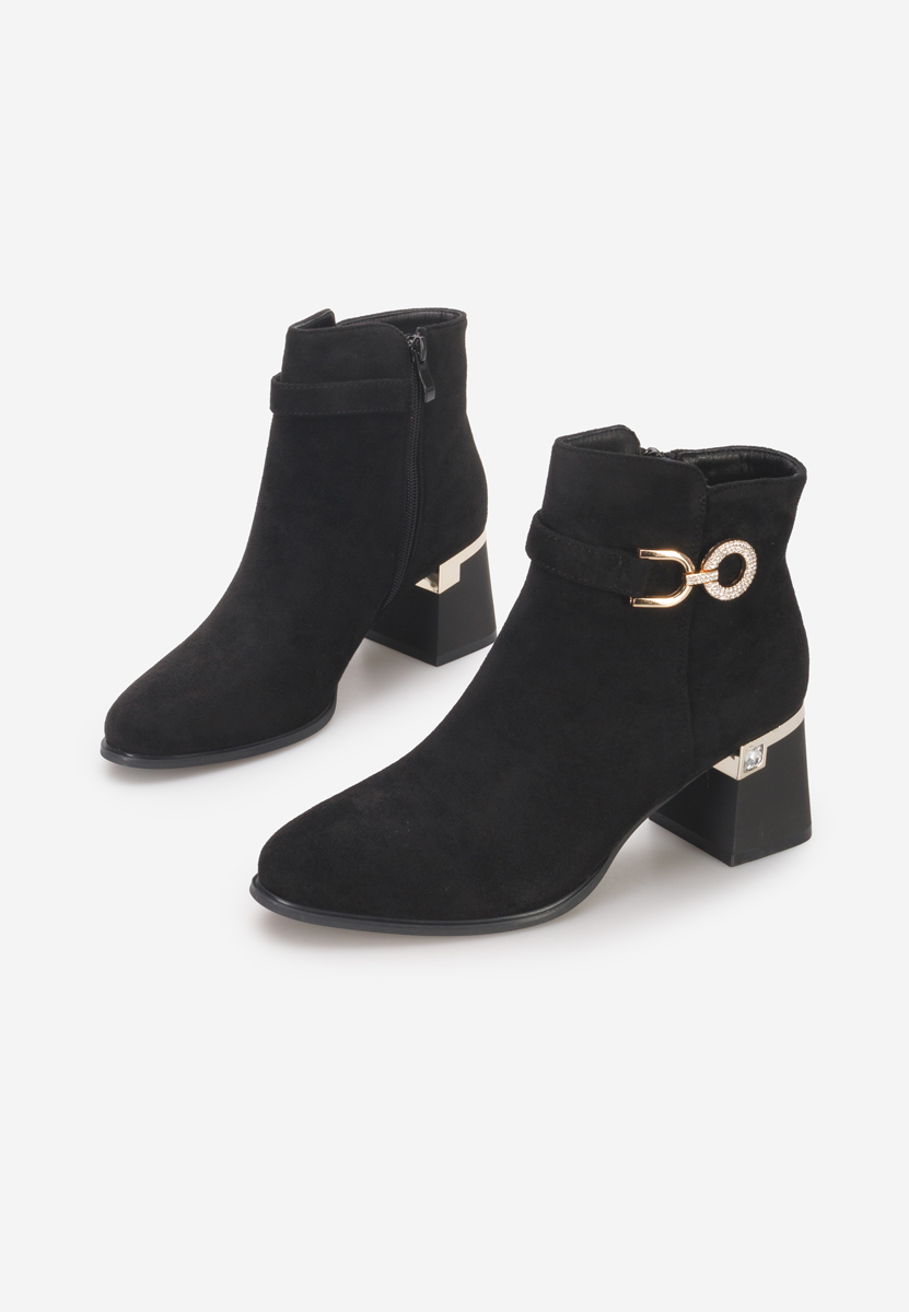 Bottines élégantes noires Agrapa