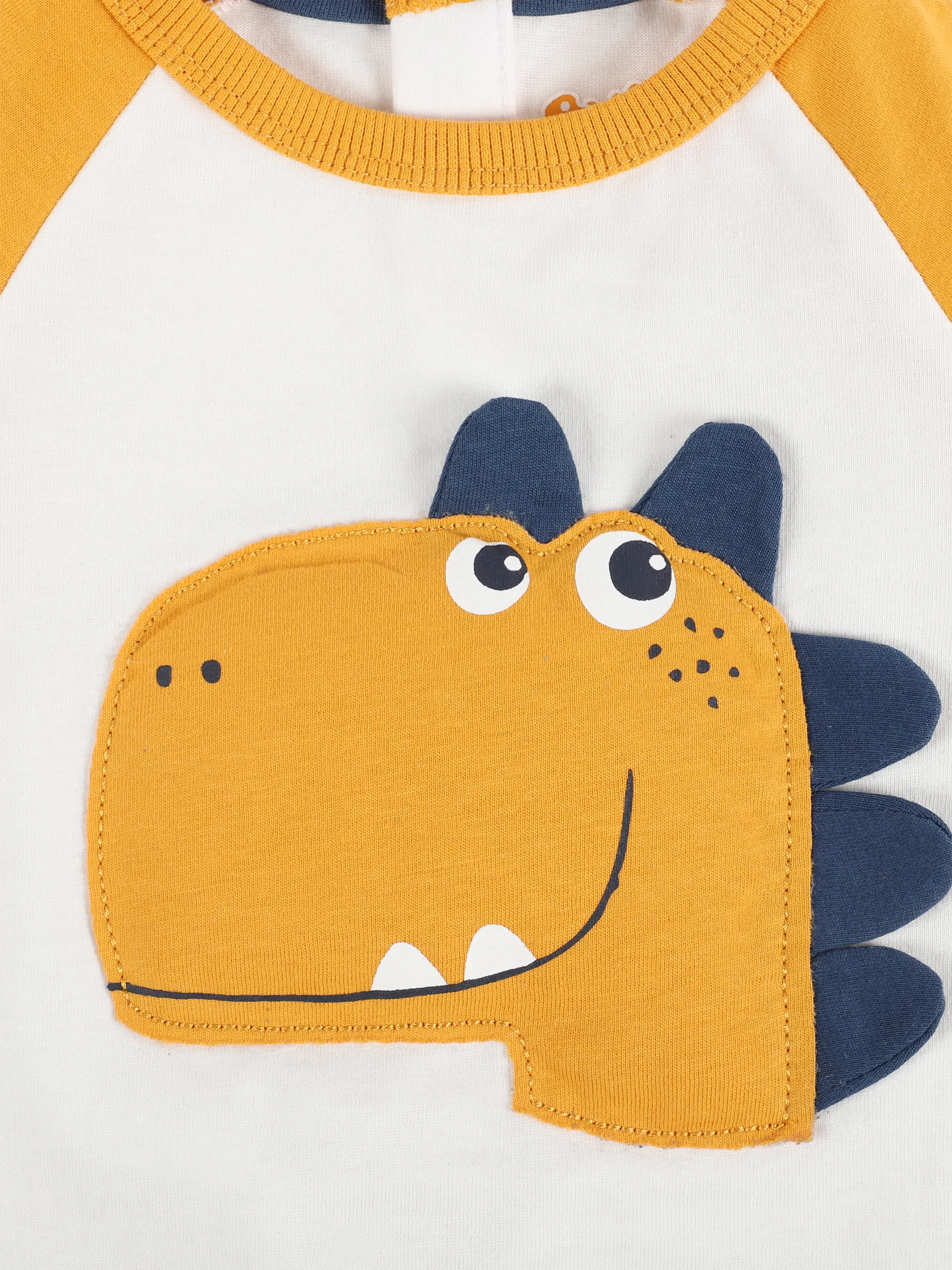 Baby Jungen Shirt mit Dino-Appliaktion