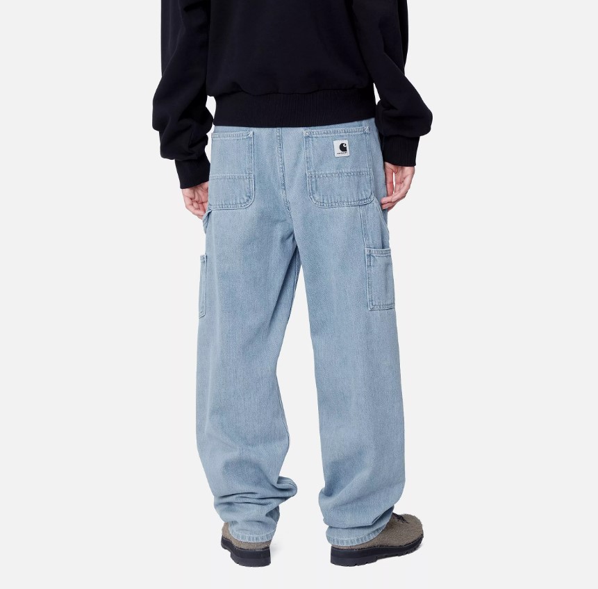 Carhartt WIP W' Pierce Pant Straight Black Stone Washed