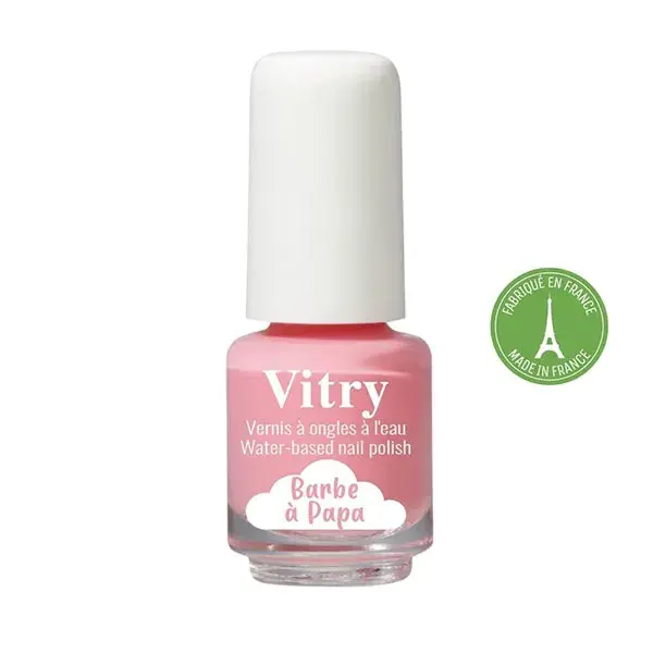 Esmalte à base de água Vitry, cor Algodão Doce, 4ml