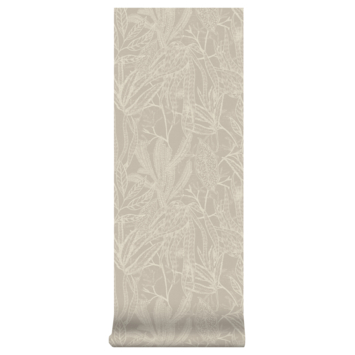 Vliesbehang Chaya taupe (dessin 125087)