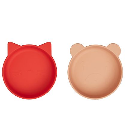 Liewood Tallerkener - 2-pak - Olivia - Apple Red/Tuscany Rose Mi