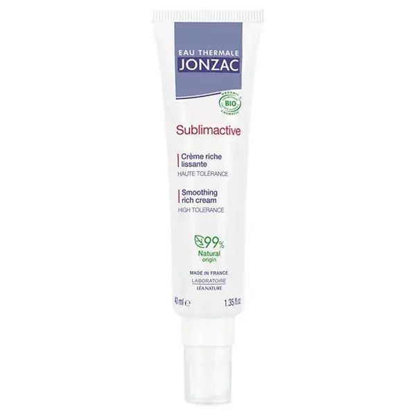 Jonzac Água Termal, Sublimativa, Creme Rico Suavizante Orgânico 40ml