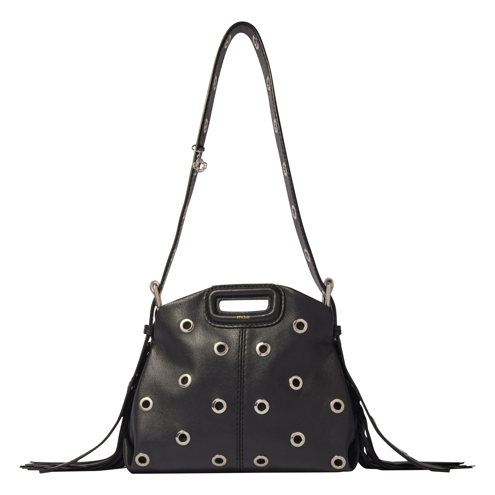 MISS M MINI - Sac mini bandoulière en cuir| Noir