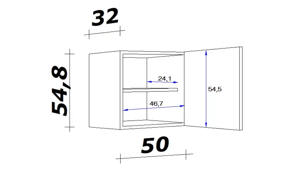 Hängeschrank Ens 50 cm