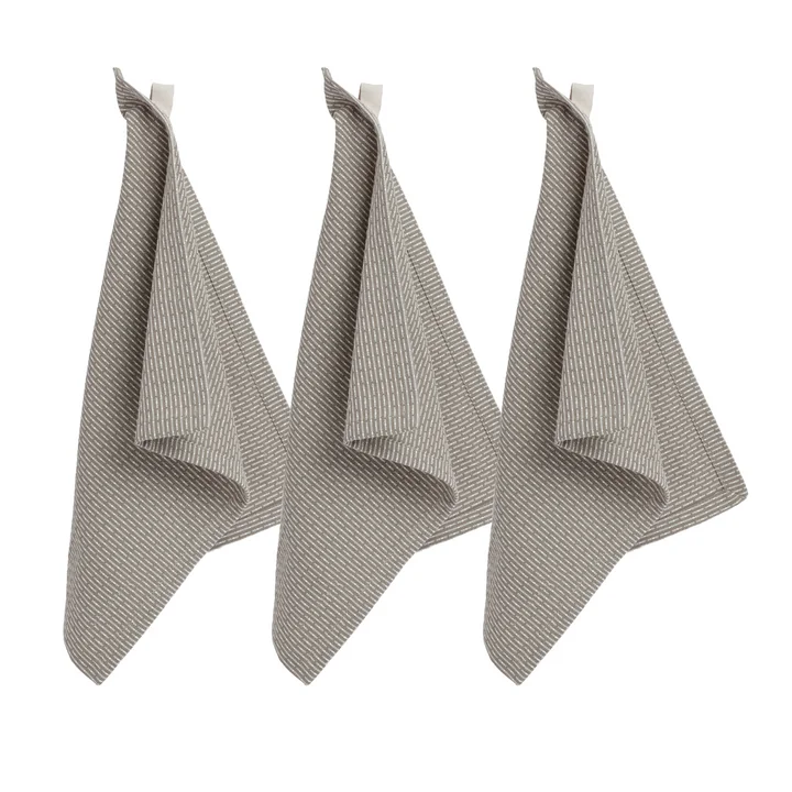 The Organic Company - Spültücher, 30 x 35 cm, clay stone (3er-Set)