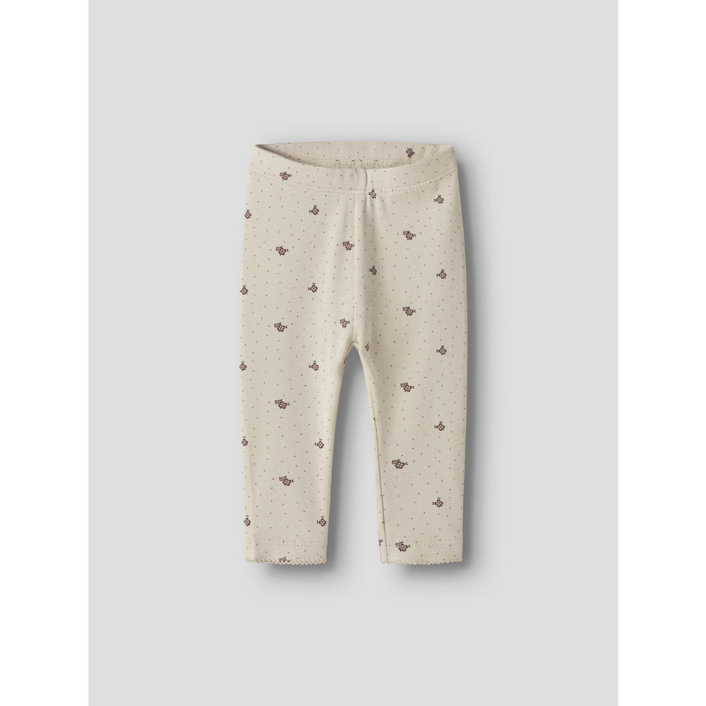 Køb Name It Almond Milk Nbfhitta Leggings