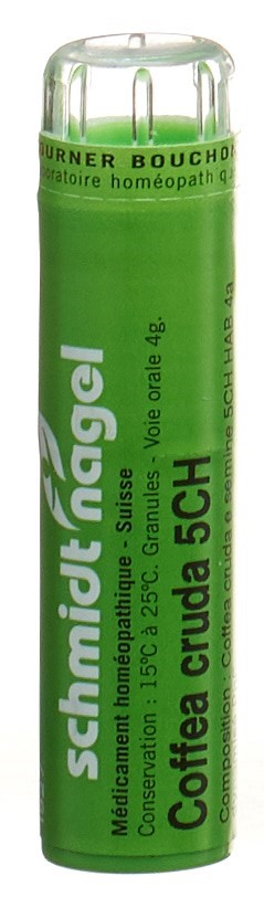 SCHMIDT-NAGEL Coffea cruda 5 CH<br>4 g, Granulat