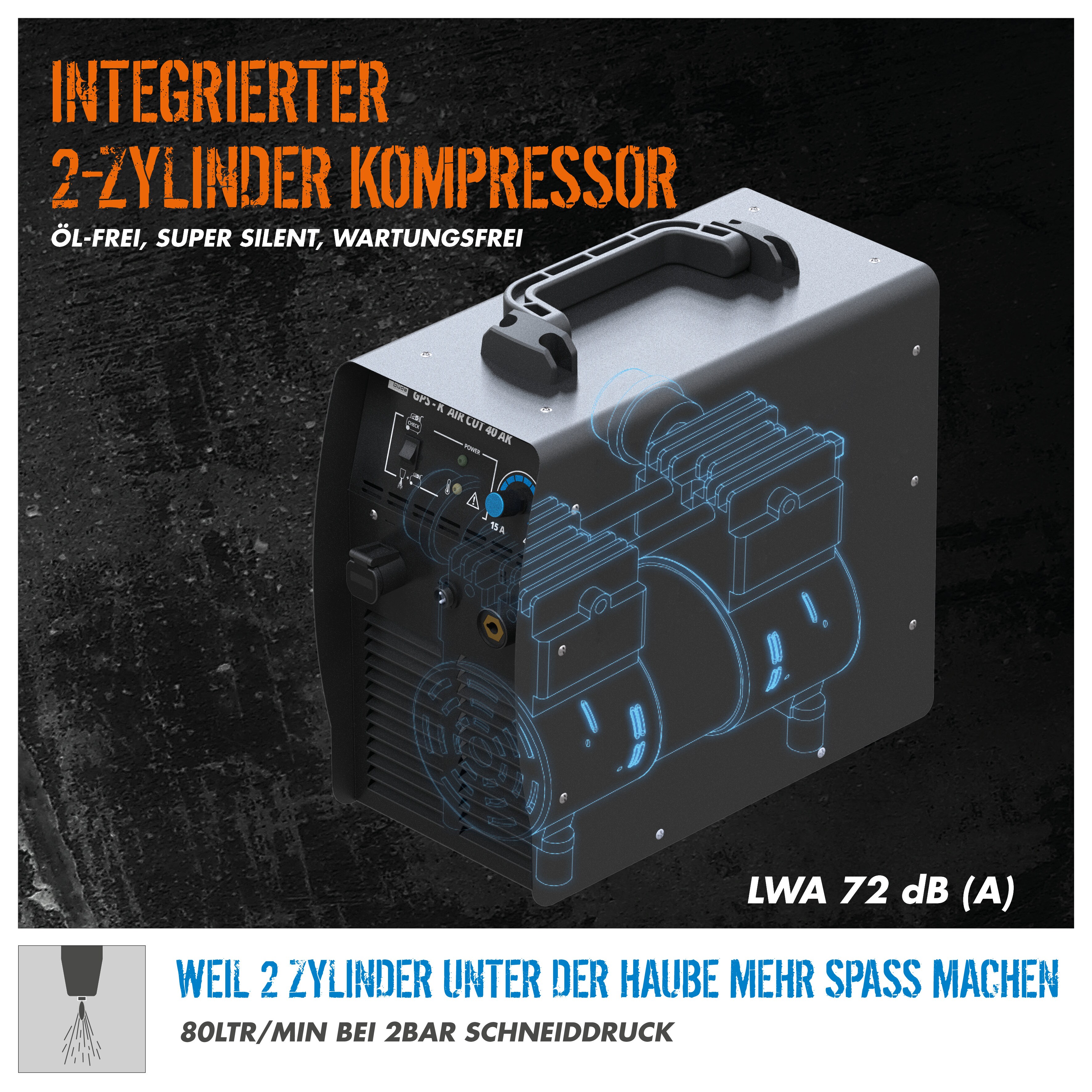 Plasmaschneider GPS-K AirCut 40 AK