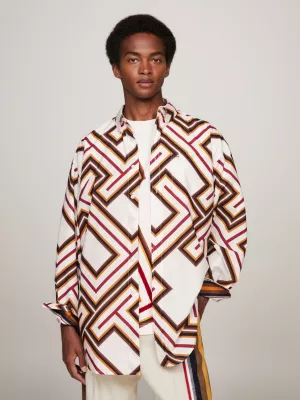 Camisa Tommy x Pendleton Prep Valley Stripe TH Monogram