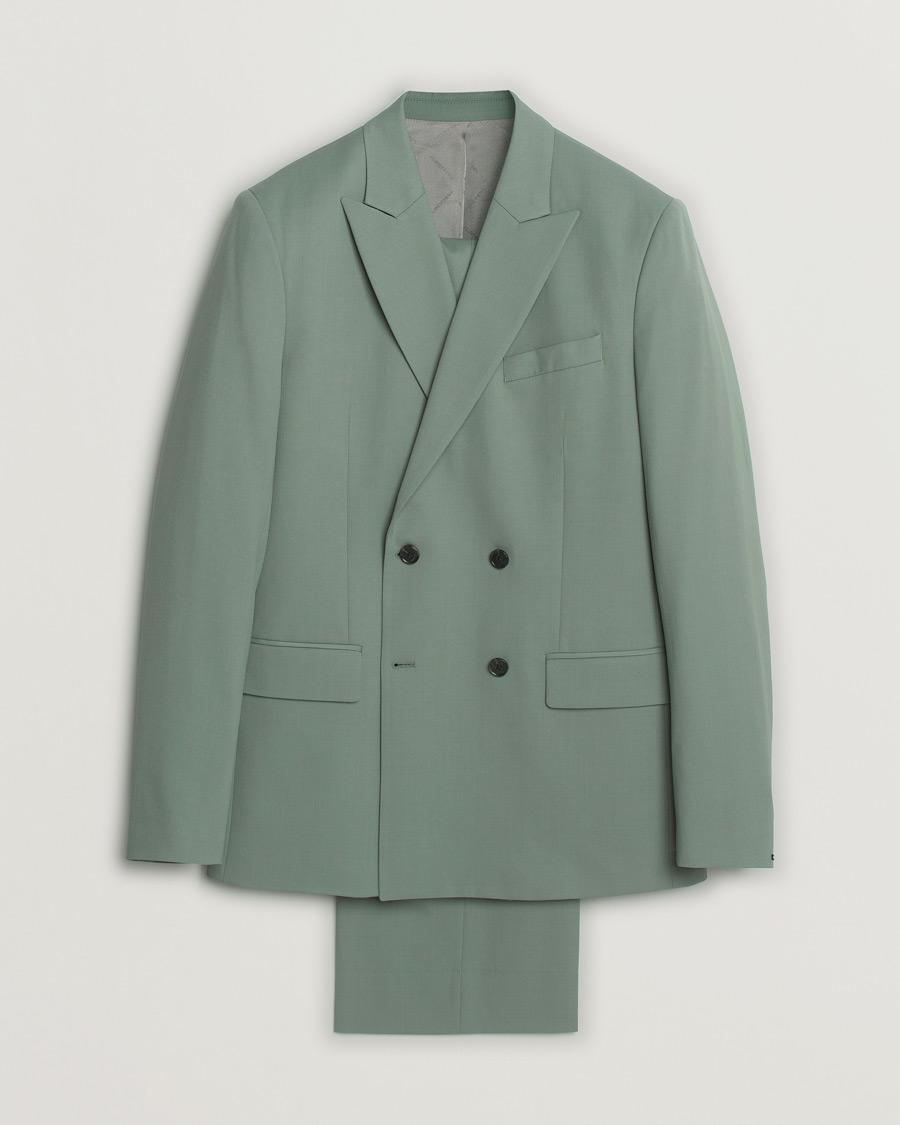 J.Lindeberg Summer Wool Twill Suit Sage 48/50