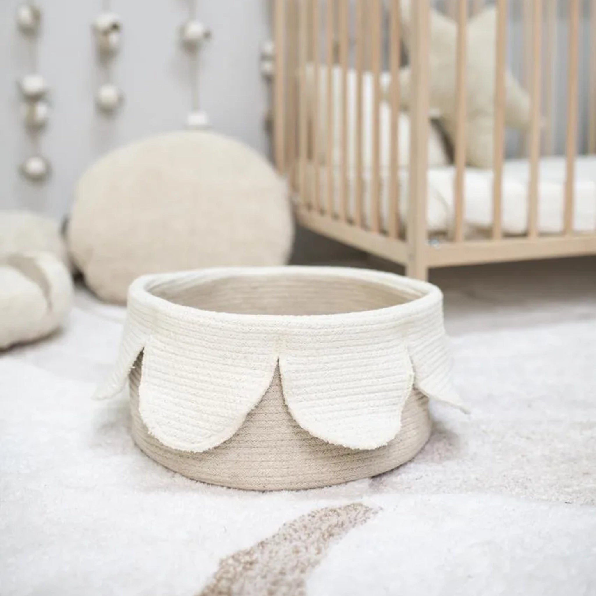 Korb Petals Ivory