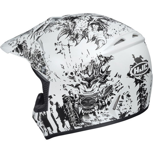 HJC - Casque enfant CL-XY II Creeper MC10SF / Blanc / Noir