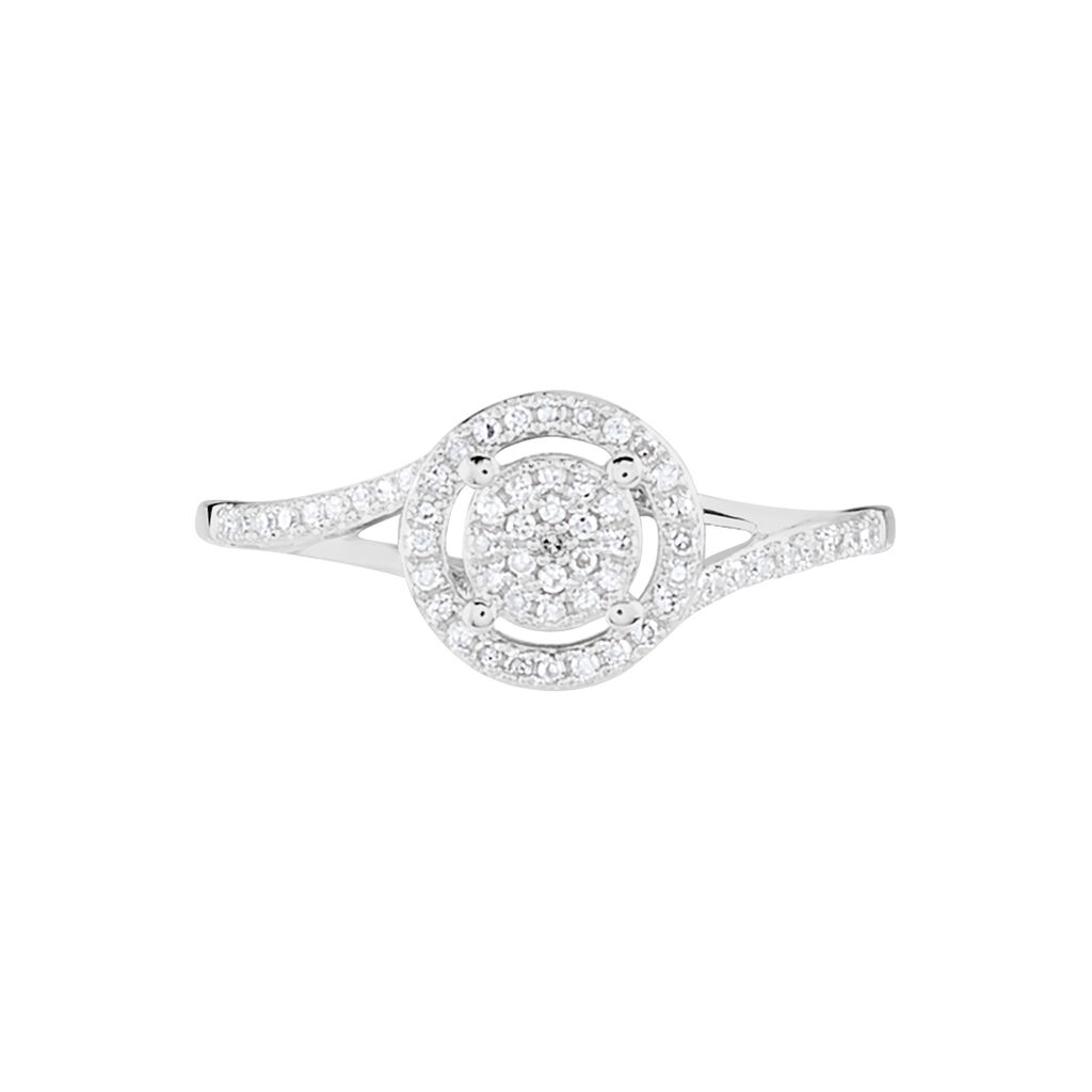 Bague Or Blanc Verna Diamants Cercle