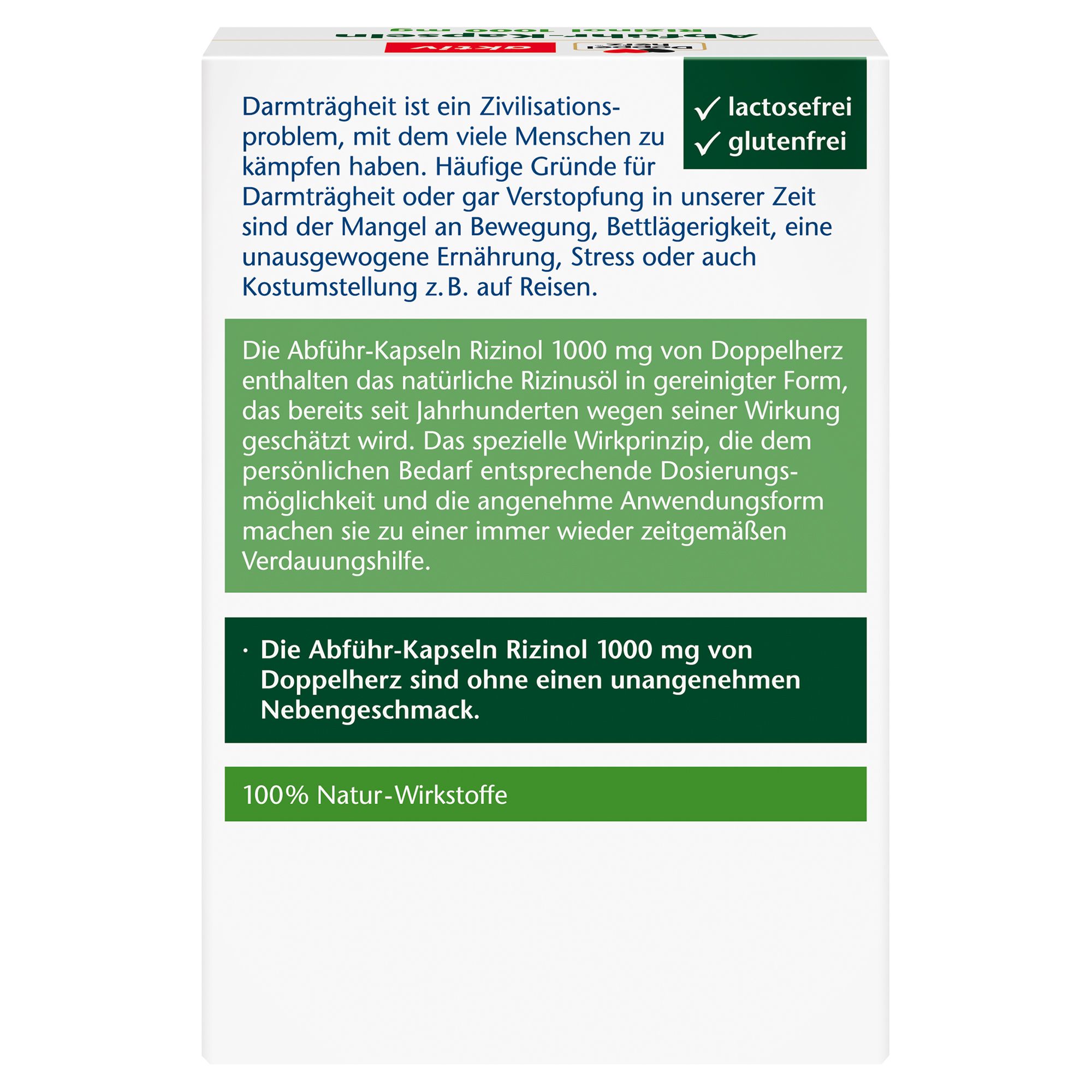 Doppelherz® aktiv Abführ-Kapseln Rizinol 1000 mg