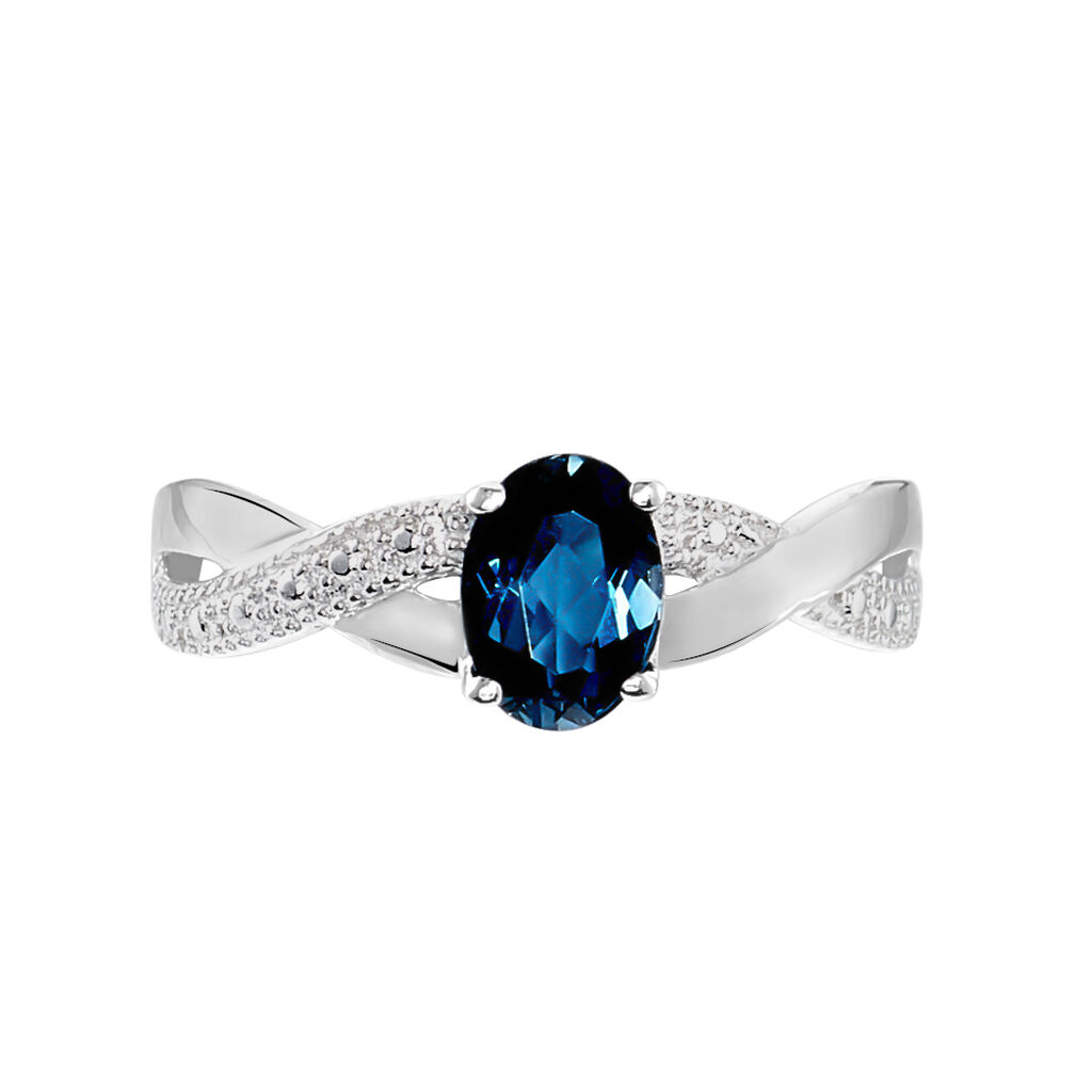 Bague Candice Or Blanc Topaze