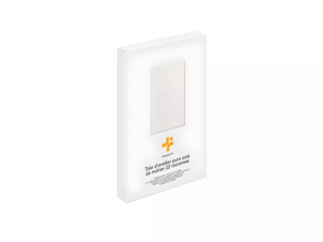 Taie d'Oreiller en Pure Soie de Mûrier 70x50 INPHYSIO