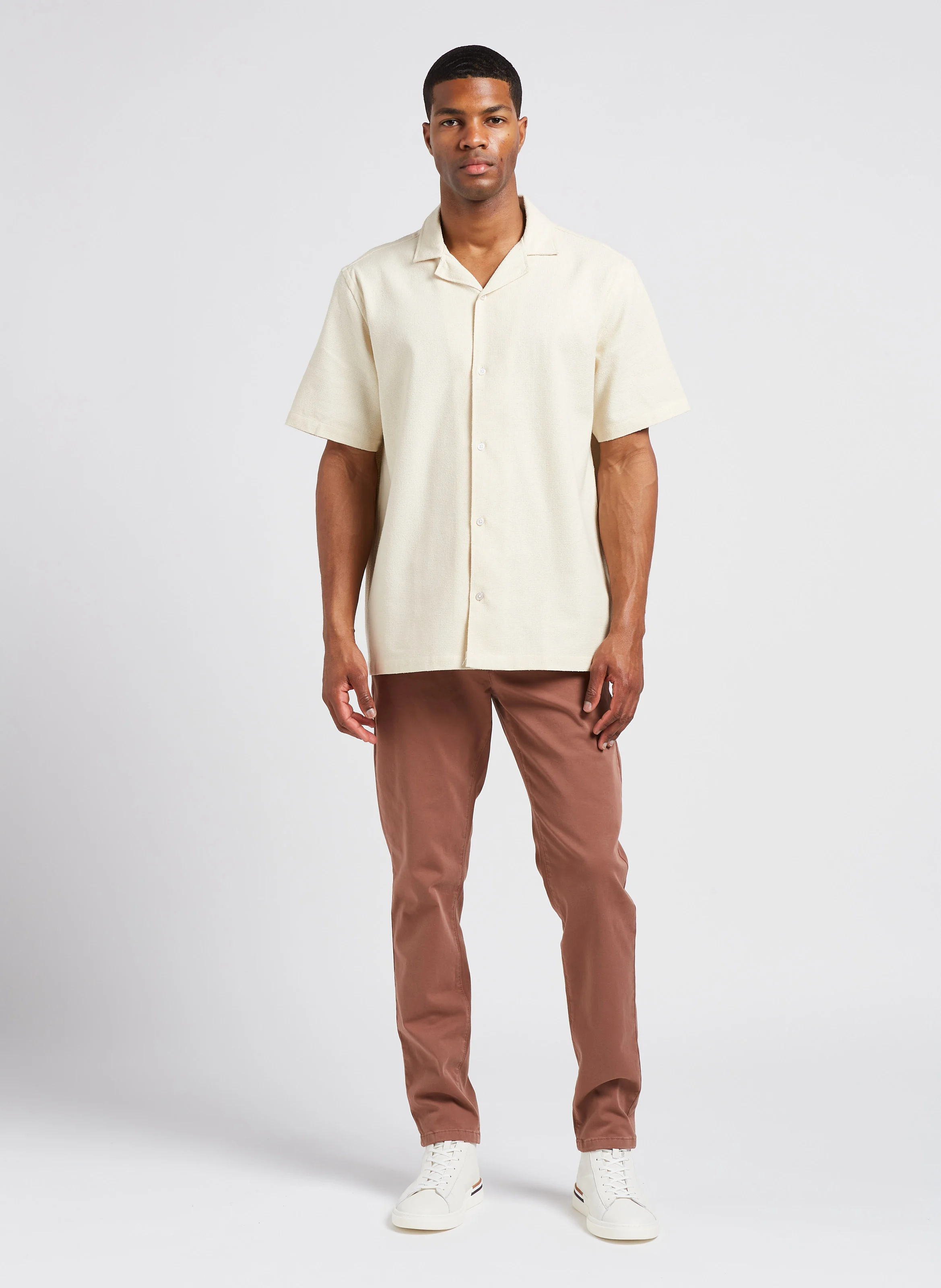 LAVIS - Pantalon droit en coton bio mélangé | Multicolore