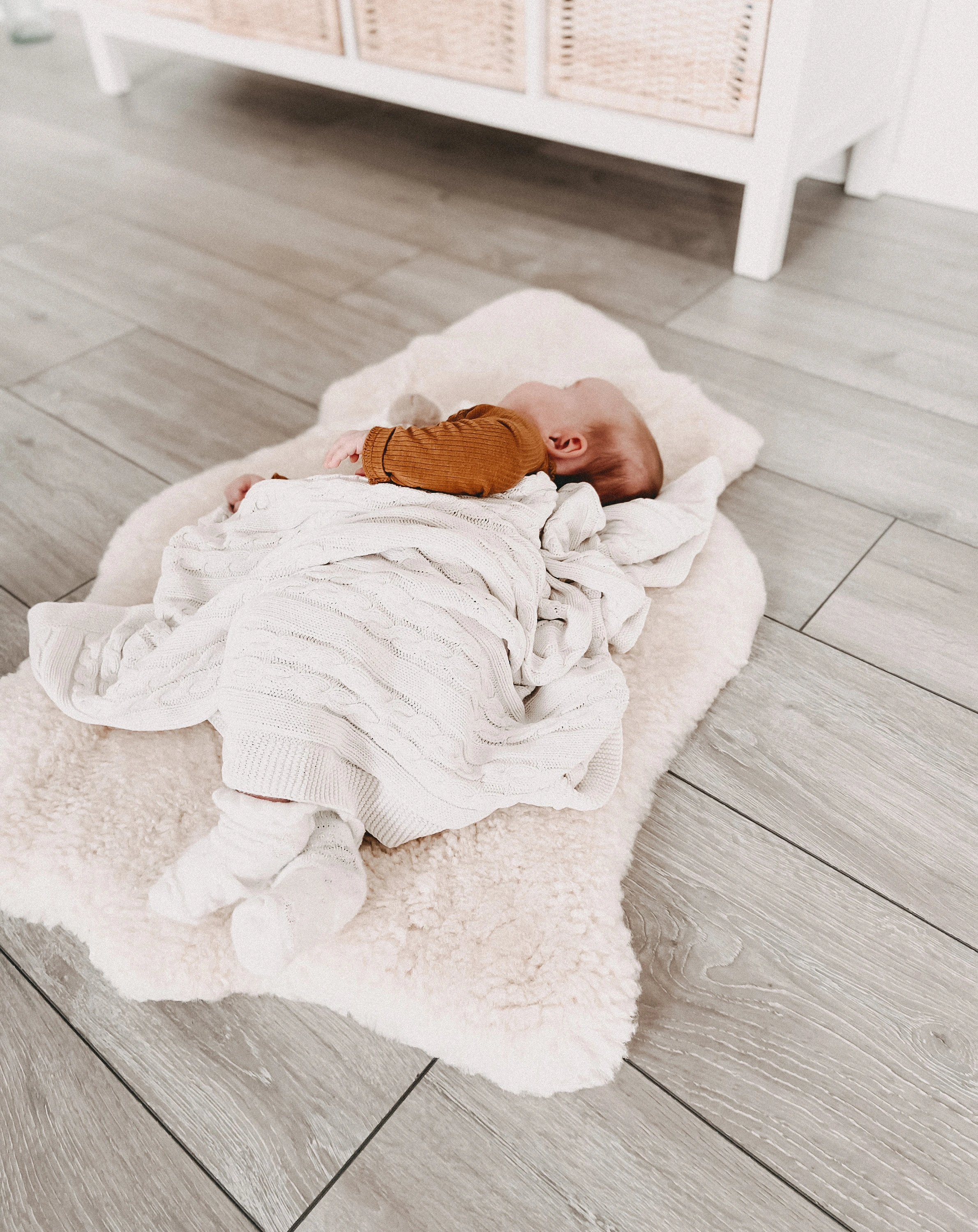 Baby-Lammfell MIMOSA (85x50) in natur