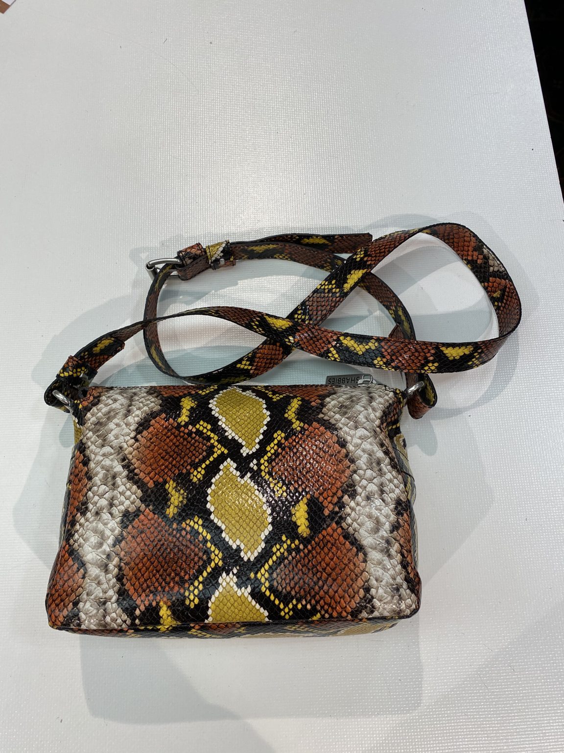 Shabbies Amsterdam Crossbody M Snake Multi Yellow