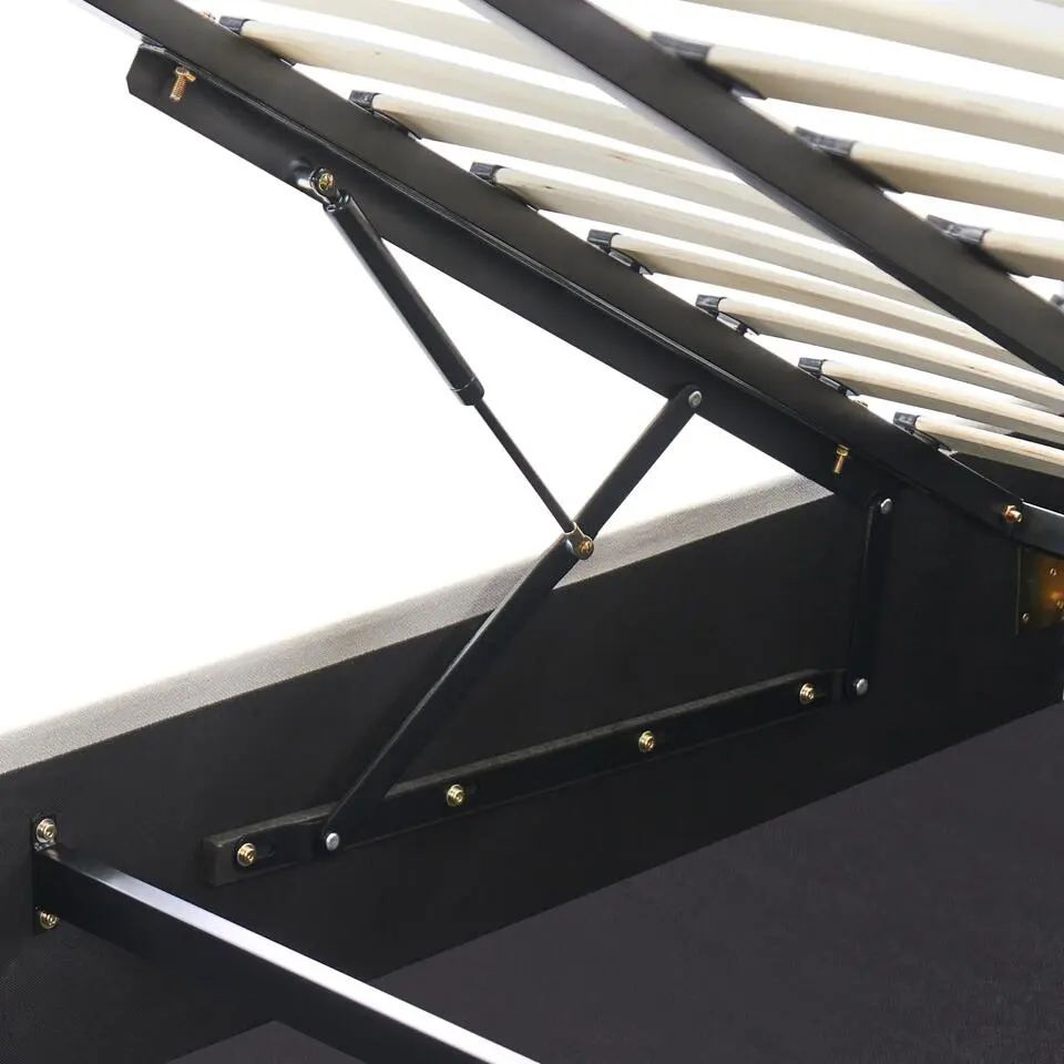 CHALLANS - Bed met opbergruimte - Off-white - 140 x 200 cm - Stof