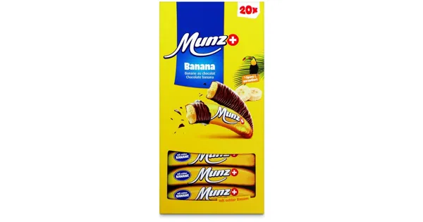 Munz Schokoladen-Bananen 20x19g